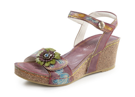 Laura Vita sandal med blomdekor