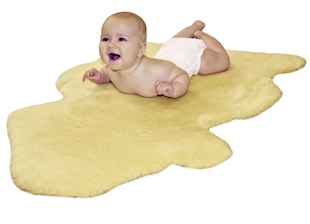 Djurformat baby fårskinn