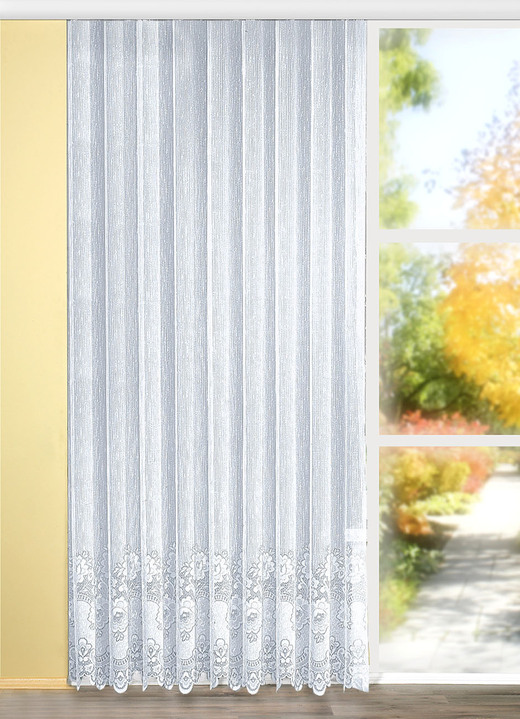 Klassisk - Lång persienn, passar även till balkongdörren, i storlek 217 (H220xW300 cm) till 301 (H245xW750 cm), i färg VIT Utsikt 1