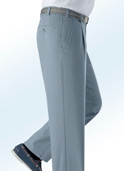 Jeans - Underbelly jeans med skärp i 3 färger, i storlek 024 till 060, i färg MEDELGRÅ Utsikt 1