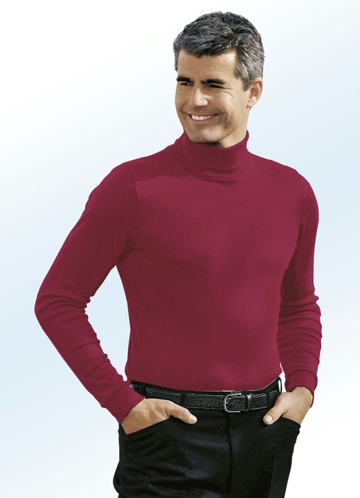 Sweatshirts - Bekväm polotröja i 9 färger, i storlek 046 till 062, i färg VIN, RÖD Utsikt 1
