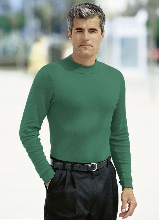 Sweatshirts - Skön skjorta i 10 färger, i storlek 046 till 062, i färg MÖRKGRÖN Utsikt 1