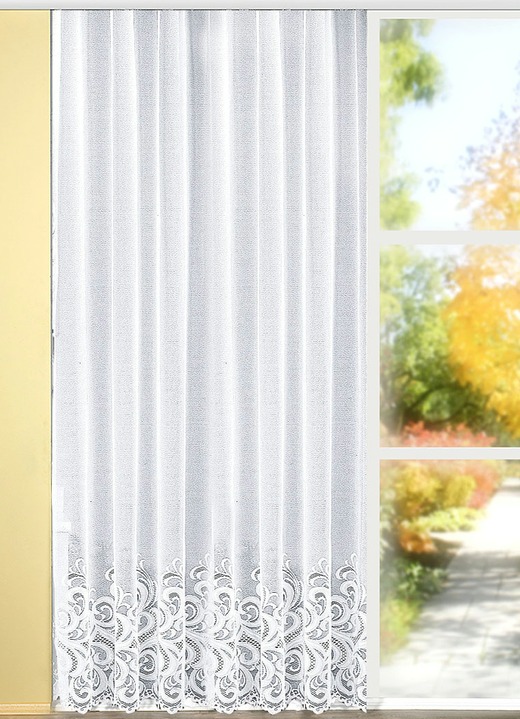 Klassisk - Lång persienn, passar även till balkongdörren, i storlek 217 (H220xW300 cm) till 301 (H245xW750 cm), i färg VIT Utsikt 1