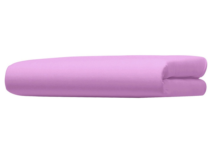 Dra-på-lakan - Påslakan i lyxig tvinnad jersey med elastan, i storlek 133 (1 överdragslakan, 90-120/200-220 cm) till 138 (1 överdragslakan, 180-200/ 200-220 cm), i färg LAVENDEL Utsikt 1