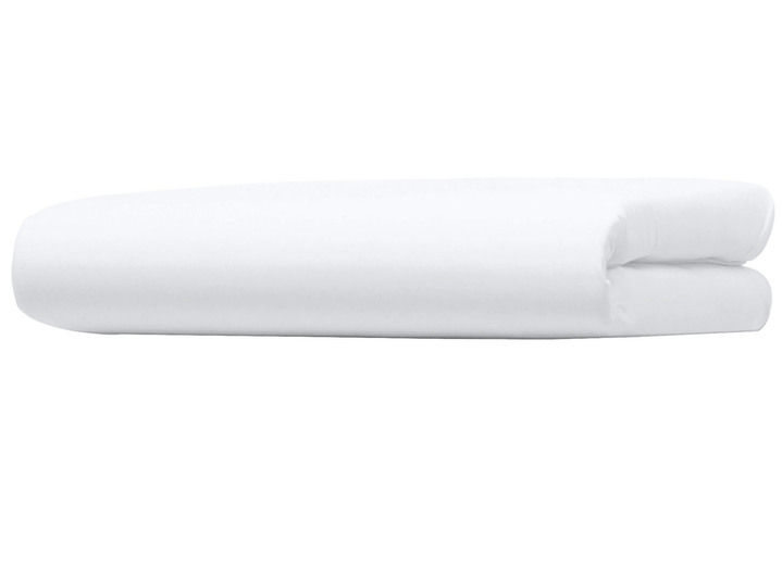 Dra-på-lakan - Bellana Vital jersey underlakan med Lyocell (TENCEL™), i storlek 133 (1 utrustad säng 90-120/200-220) till 138 (1 utrustad säng 180-200/200-220), i färg VIT Utsikt 1