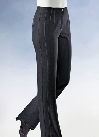 Jeans med figurnära delingssöm