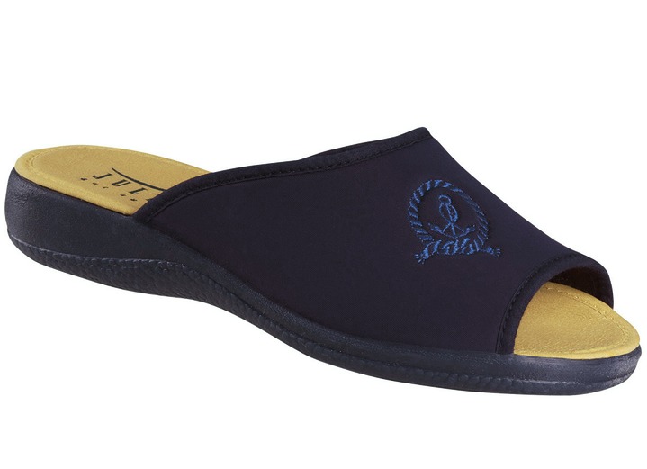 Tofflor - Bekväma, trendiga och elastiska slip in-skor, i storlek 036 till 042, i färg BLÅ Utsikt 1