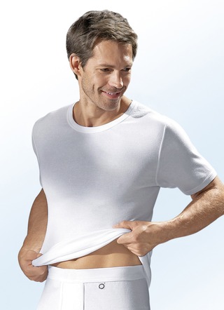 Pfeilring tre-pack finribbade pulloverjackor, vita