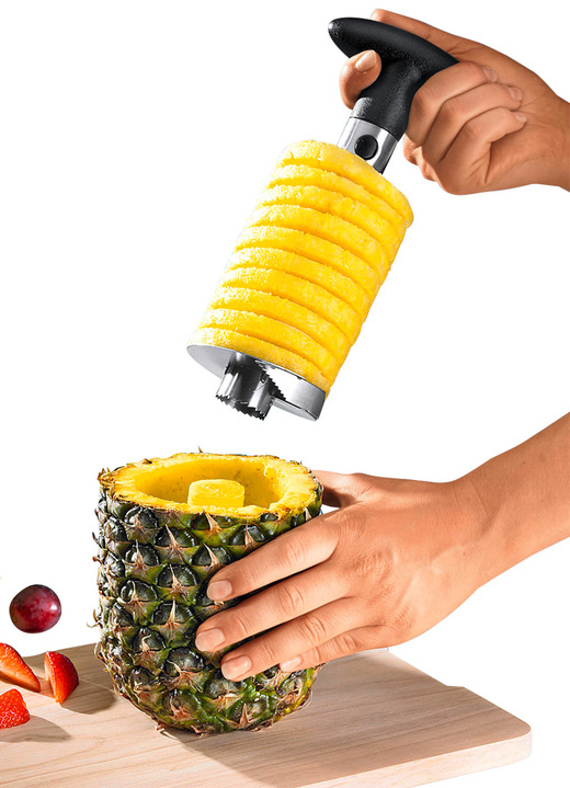 Hushållshjälpmedel - Ananasskärare av 18/0 rostfritt stål, i färg ROSTFRITT STÅL