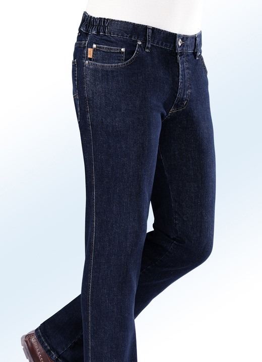 Jeans - Jeans från Francesco Botti med resårinfällningar i 3 färger, i storlek 024 till 110, i färg JEANS BLÅ Utsikt 1