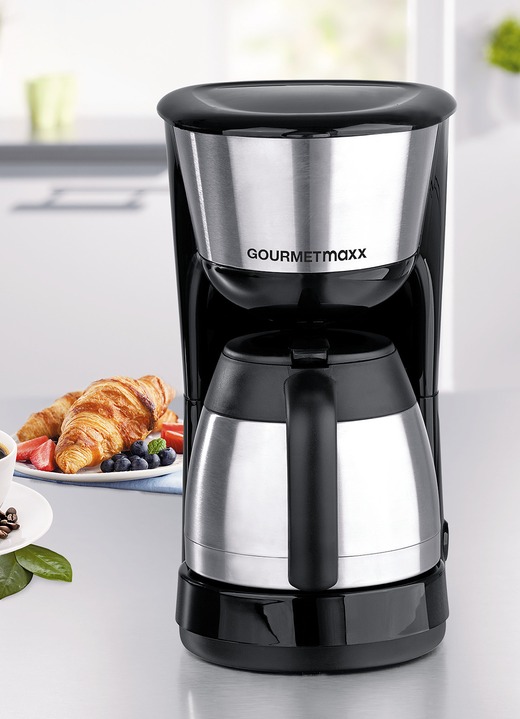 Elektriska köksapparater - Gourmetmaxx termisk kaffemaskin, i färg SVART Utsikt 1