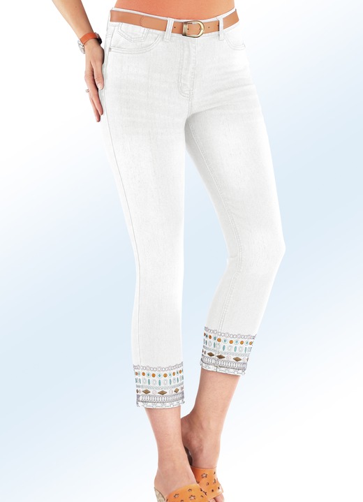- 7/8 jeans i etnisk stil, i storlek 021 till 052, i färg BÄR