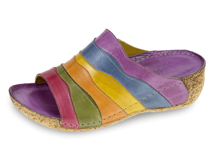 Sandaletter & slip in-skor - Tvillingmulor med en smart look, i storlek 036 till 042, i färg VIOLA-MULTICOLOUR Utsikt 1