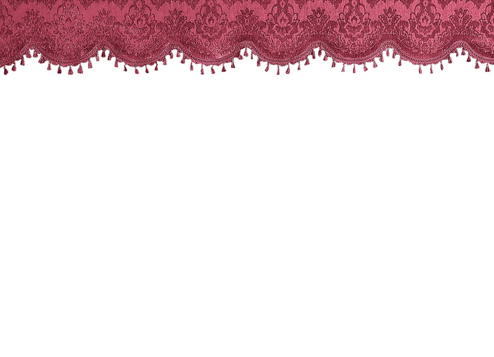 Klassisk - Sadelunderlägg med bobble trim, i storlek 739 (H38xW135 cm) till 745 (H38xW410 cm), i färg RÖD Utsikt 1