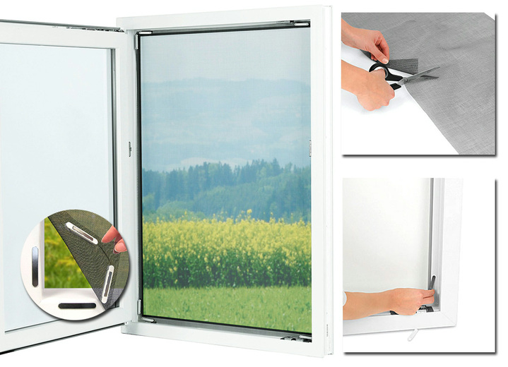 Trädgårdsredskap & tillbehör - Fönstermyggnät med magneter, i färg SVART Utsikt 1