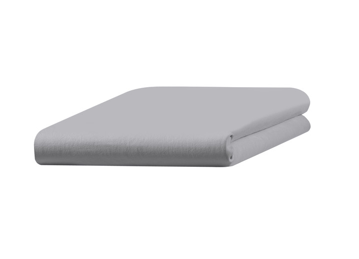 Dra-på-lakan - Bella Donna tvinnade jersey-tröja med stretch, i storlek 133 (90-100/190-220 cm, madrasshöjd upp till 30 cm) till 938 (180-200/200-220 cm, madrasshöjd upp till 45 cm), i färg SILVER Utsikt 1