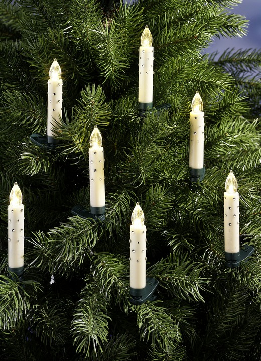 - Trådlöst julgransljusset, 20 st, i färg GRÄDDE