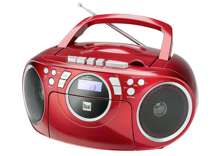 - Dubbel P70 CD/radio/kassettspelare, i färg RÖD Utsikt 1
