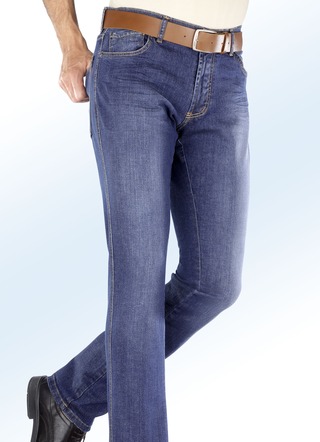 Lågt skurna jeans från Francesco Botti med resårlinning i 3 färger