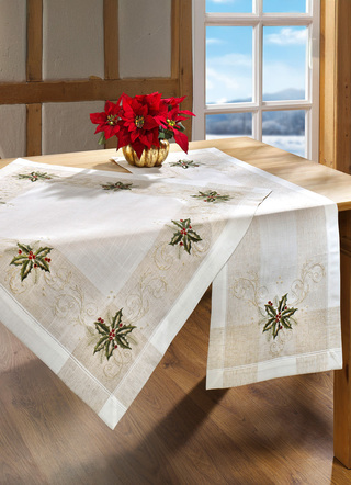 Julrums- och bordstillbehör med en subtil design