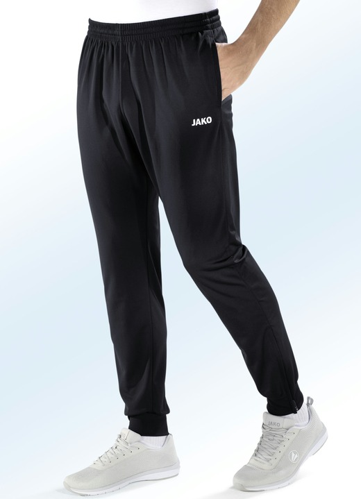 Sport- & fritidsmode - ”Jako” fritidsbyxor i 3 färger, i storlek 3XL (58/60) till XXL (56), i färg SVART Utsikt 1