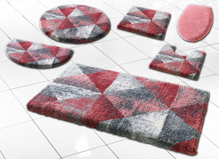 Grund badrumssats med geometrisk design
