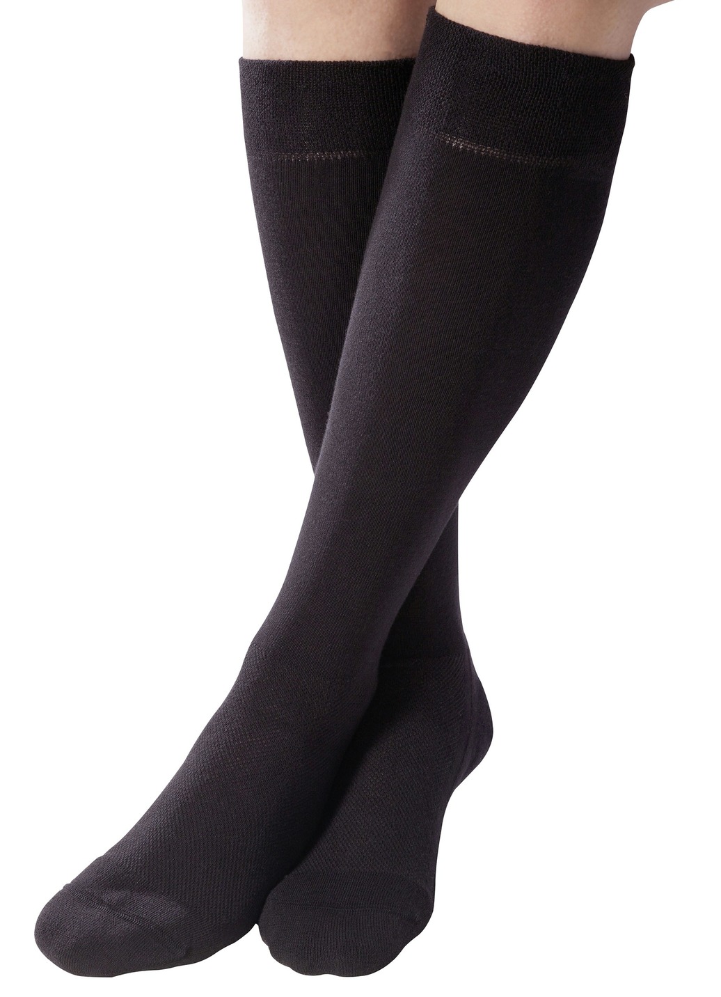 Kläder & strumpor - Två-pack komfortknästrumpor eller sockor, i storlek 1 (37-39) till 3 (43–45), i färg SVART, I utförande Komfortsockor i tvåpack Utsikt 1