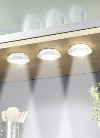 LED lampsats, 3 stycken med fjärrkontroll