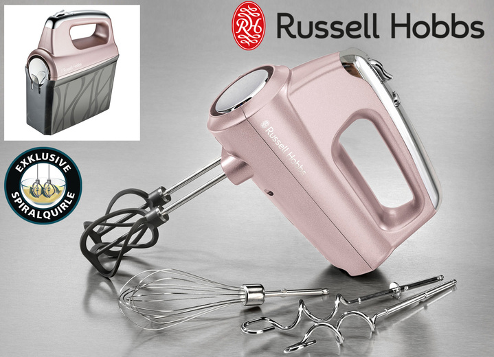 Elektriska köksapparater - Russell Hobbs handmixer med spiralvispar, i färg CHAMPAGNE Utsikt 1