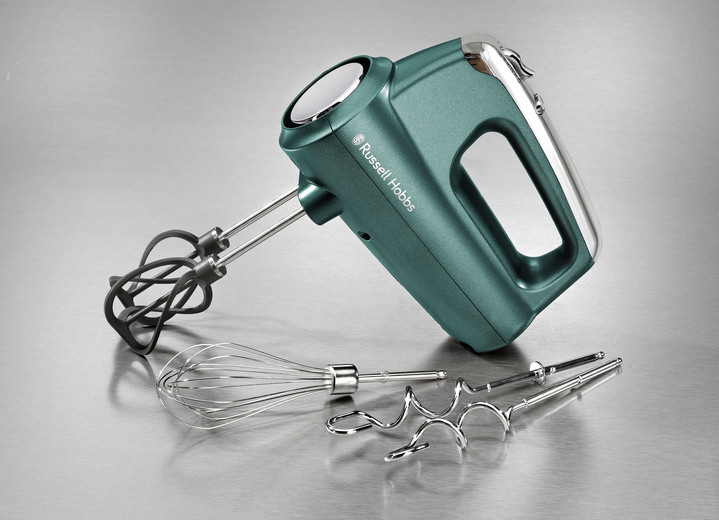 Elektriska köksapparater - Russell Hobbs handmixer med spiralvispar, i färg TURKOS Utsikt 1