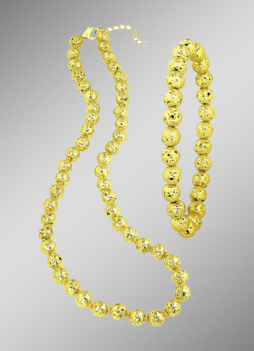 Modesmycken - Underbart smyckesset, 2 st, i färg GULD, I utförande Smyckesuppsättning Guldfärger Utsikt 1