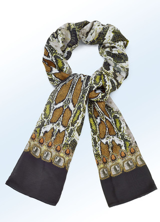 Halsduk med reptildesign