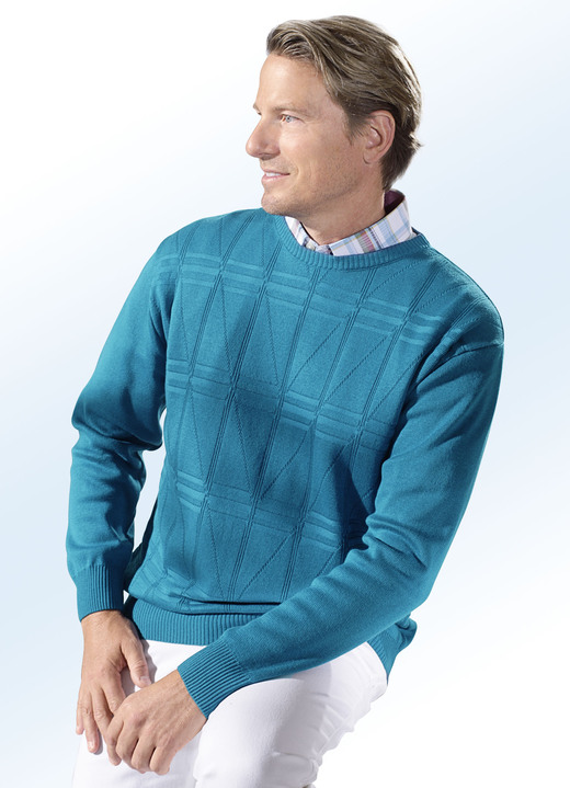 Tröjor & stickat mode - Chic tröja med rund hals i 3 färger, i storlek 046 till 062, i färg KRICKA Utsikt 1
