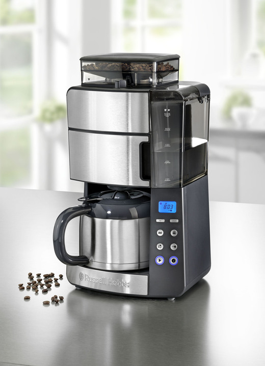 Elektriska köksapparater - kaffemaskin med konisk kvarn, i färg SVART SILVER