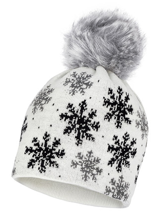 Trendig damhatt med snöflingemotiv