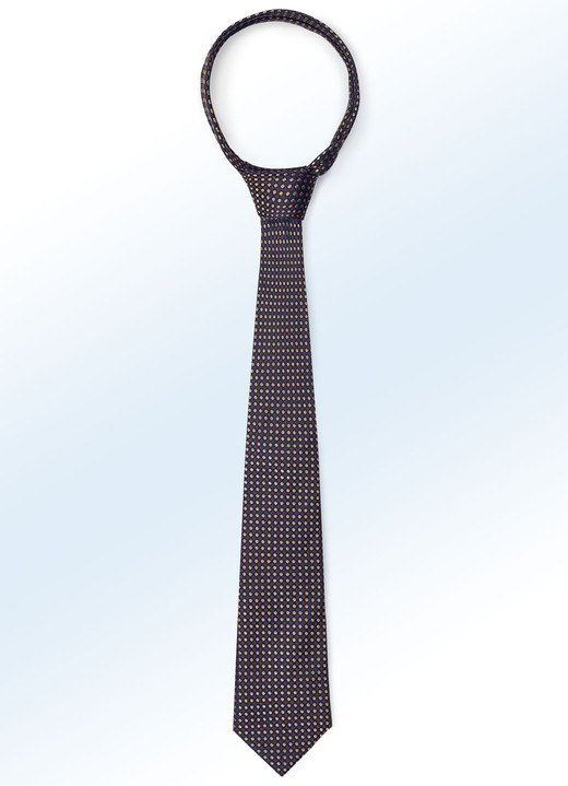 Tillbehör - Mönstrad slips i 6 färger, i färg BRUN Utsikt 1