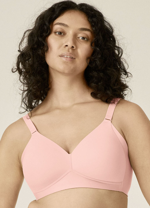 Mjuk-bh - Naturana-bh med vadderade kupor, i storlek 075 till 100, i kopp A, i färg MJUK ROSA Utsikt 1