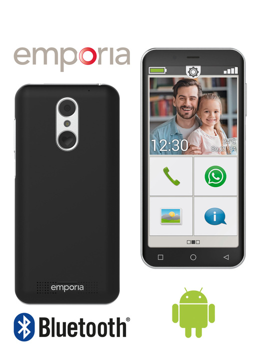 - Emporia Smart.4. Smartphone, i färg SVART Utsikt 1