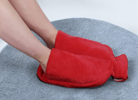 Vital Comfort värmeflaska för fötterna med mjukt fleeceöverdrag