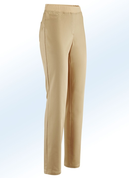 - Eleganta byxor i pull-on-stil, i storlek 018 till 054, i färg KAMEL Utsikt 1