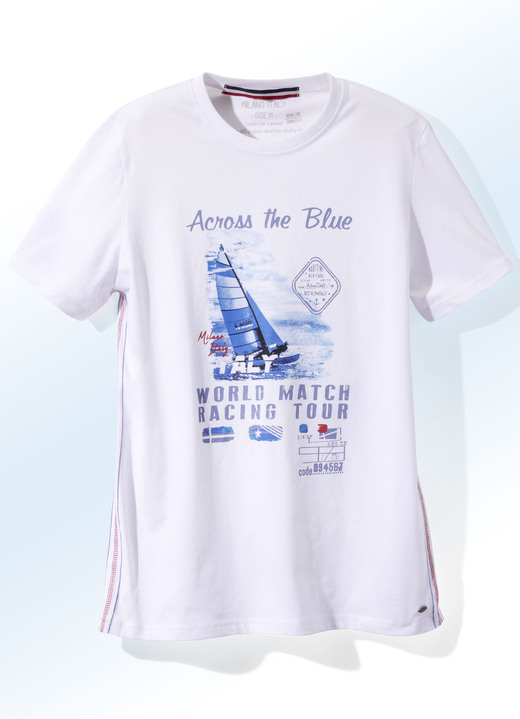 Toppar - T-shirt från Milano Italy i 3 färger, i storlek 3XL (64/66) till XXL (60/62), i färg VIT Utsikt 1
