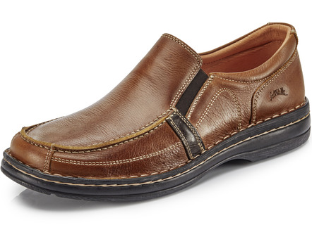 Loafers med kontrasterande infällningar