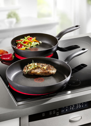 Tefal kokkärl i rostfritt stål, 2 st