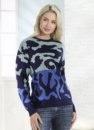 Tröja i jacquarddesign