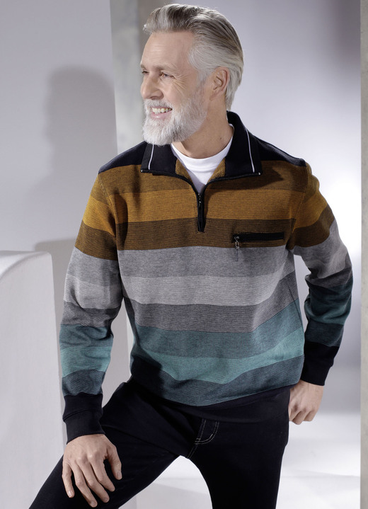 Sweatshirts - Sweatshirt från ”Hajo”, i storlek 046 till 062, i färg RUST ANTRACITBENSIN