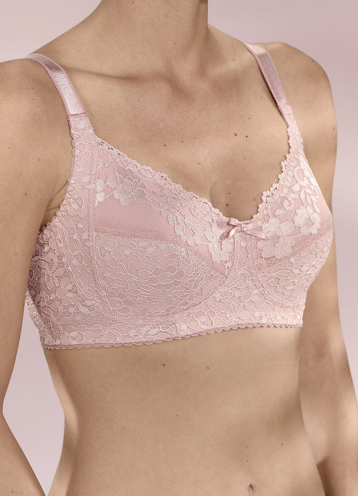 - Bh med elastisk spets, i storlek 075 till 105, i kopp D, i färg GAMLA ROSA Utsikt 1