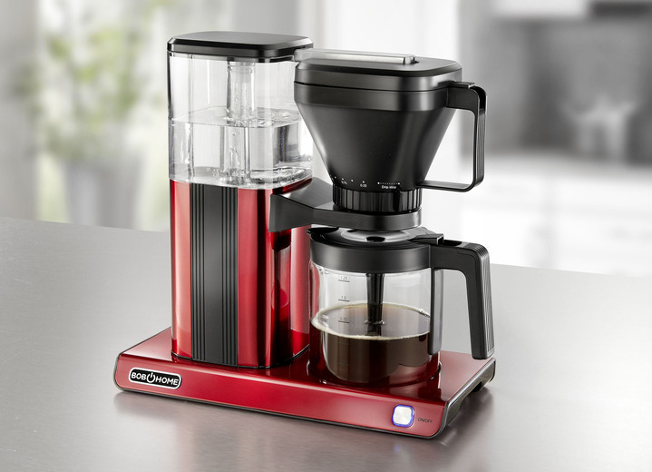 Elektriska köksapparater - Bob Home filterkaffemaskin för handbryggt kaffe, i färg RÖD