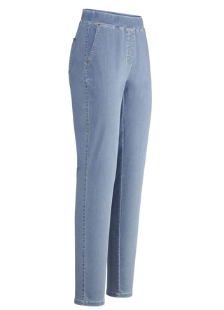 Dra-på-jeans som håller in magen