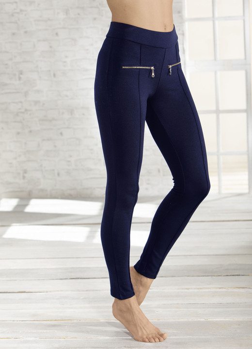 Fritidsbyxor - Laurina leggings, i storlek 034 till 052, i färg JEANS BLÅ Utsikt 1