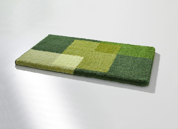 Badrumsinredning - Badrumsset från Grund med halkfri baksida, i storlek 100 (Halvrund matta, 50/ 80 cm) till 112 (Skydd för toalettlock, 47/ 50 cm), i färg GRÖN Utsikt 1